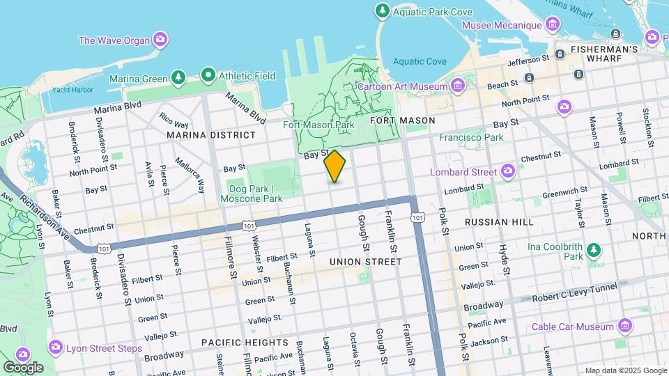 1588 Chestnut St Map and Location Details