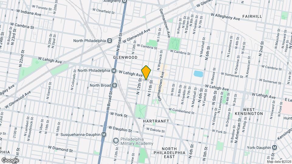 2640 N Jessup St Map and Location Details