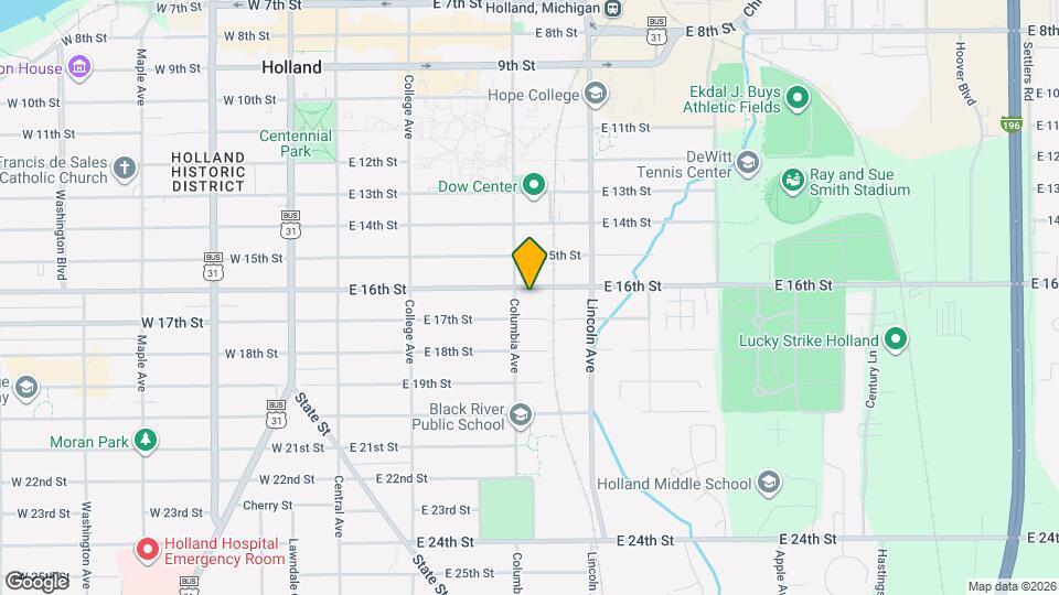 168 E 16th St Map and Location Details