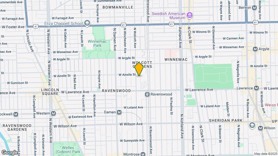4845 N Wolcott Ave Map and Location Details