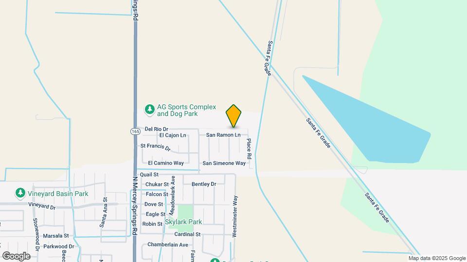 1702 San Ramon Ln Map and Location Details