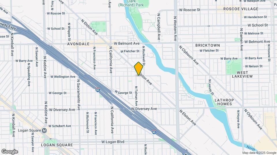 2957-2959 N Talman Ave Map and Location Details