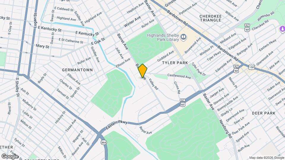 1326 Barret Ave, Unit 4 Map and Location Details