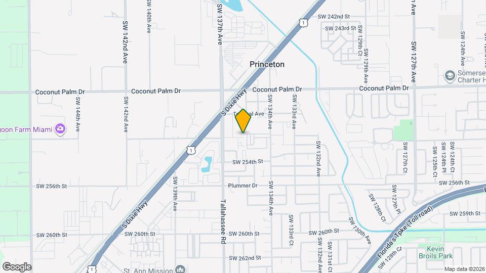 13489 SW 252nd St Map and Location Details
