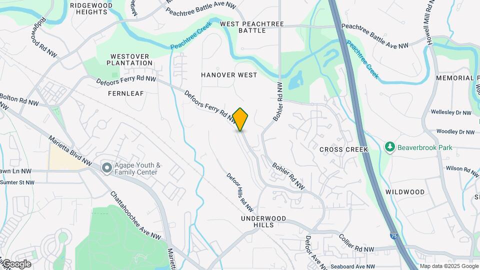 2308 Defoors Ferry Rd NW Map and Location Details