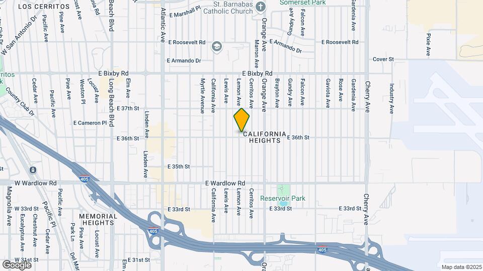 3602 Lemon Ave Map and Location Details