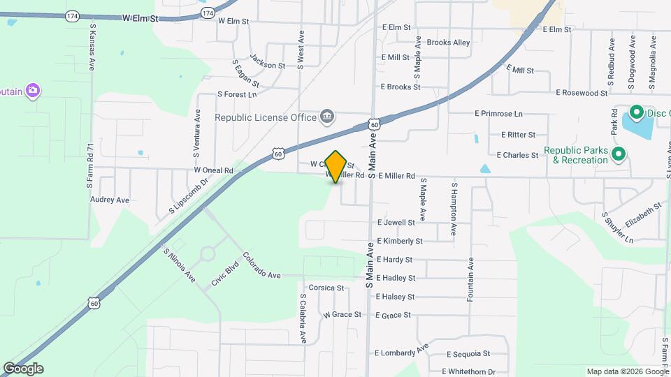 631 S Landen Ave Map and Location Details