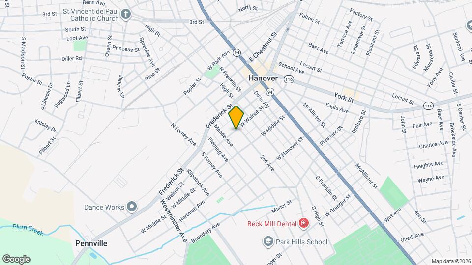 300 W Walnut St Map and Location Details