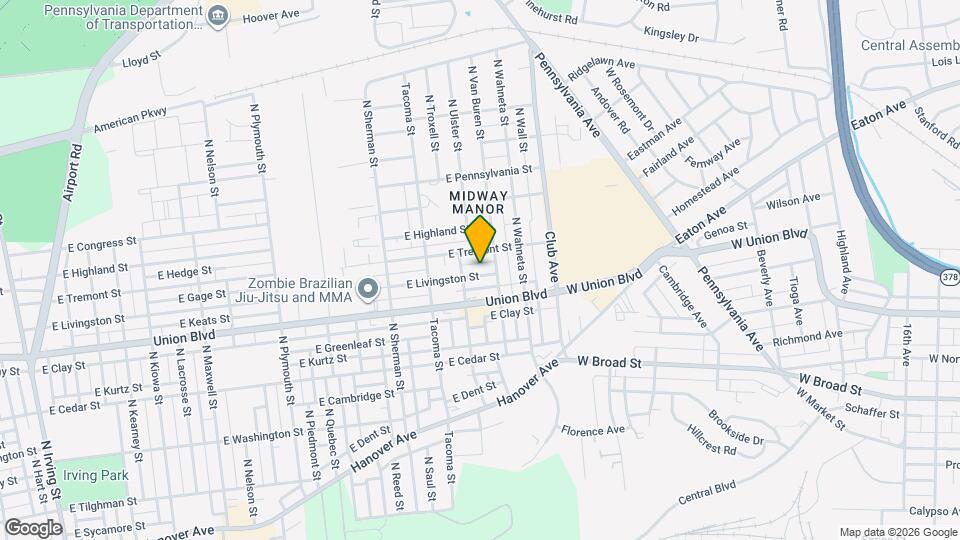 2117 E Livingston St Map and Location Details