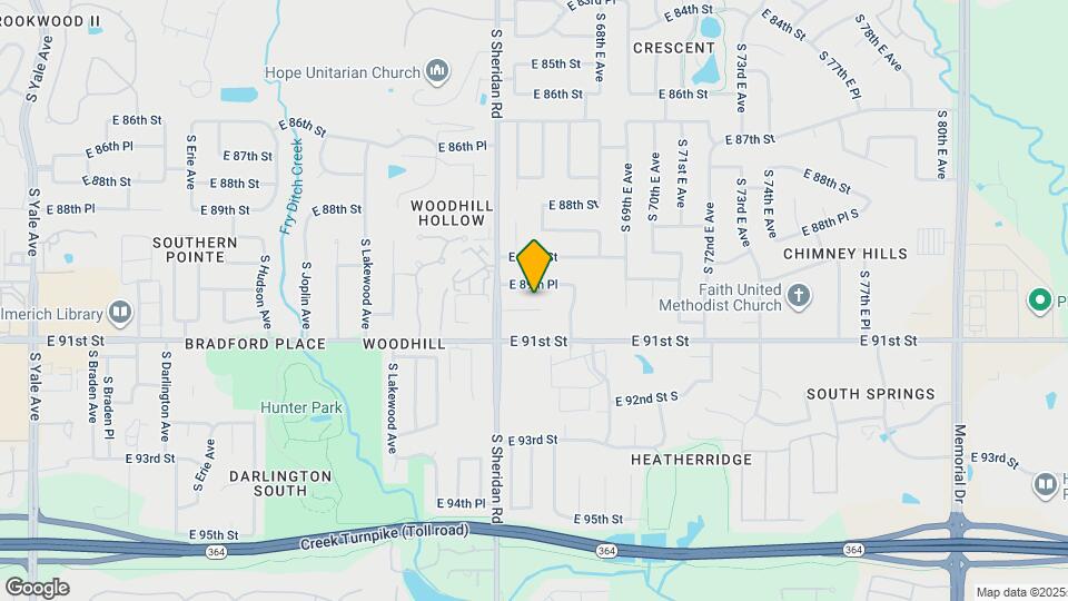 6525 E 90th St Map and Location Details