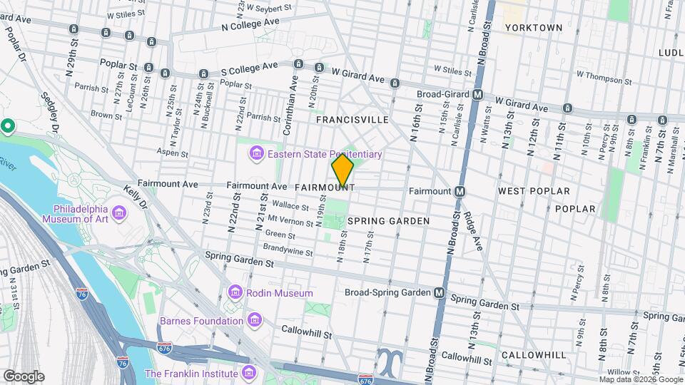 1804 Fairmount Ave Map and Location Details