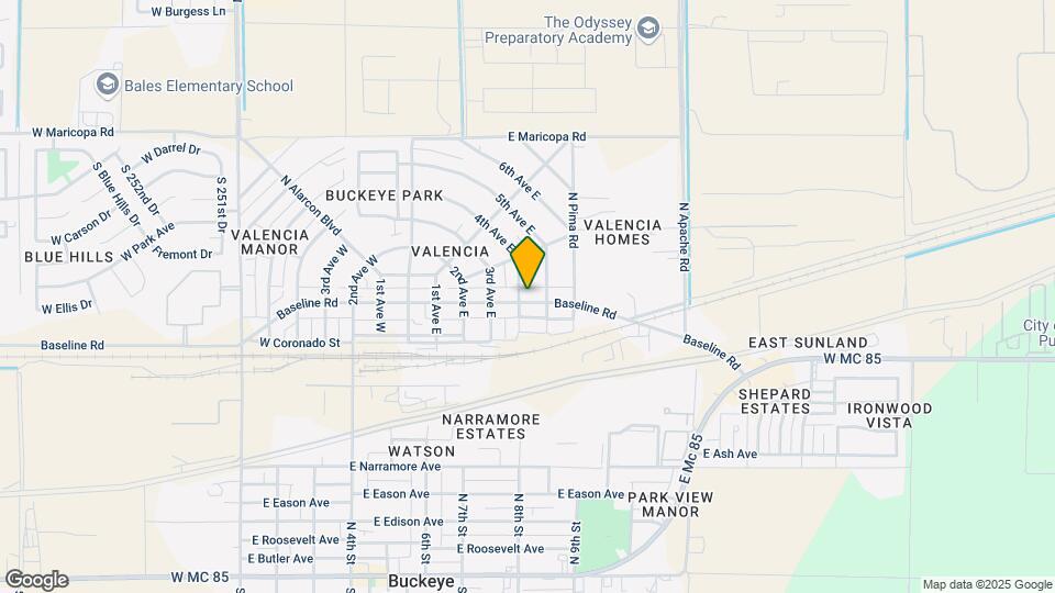 516 E Baseline Rd Map and Location Details
