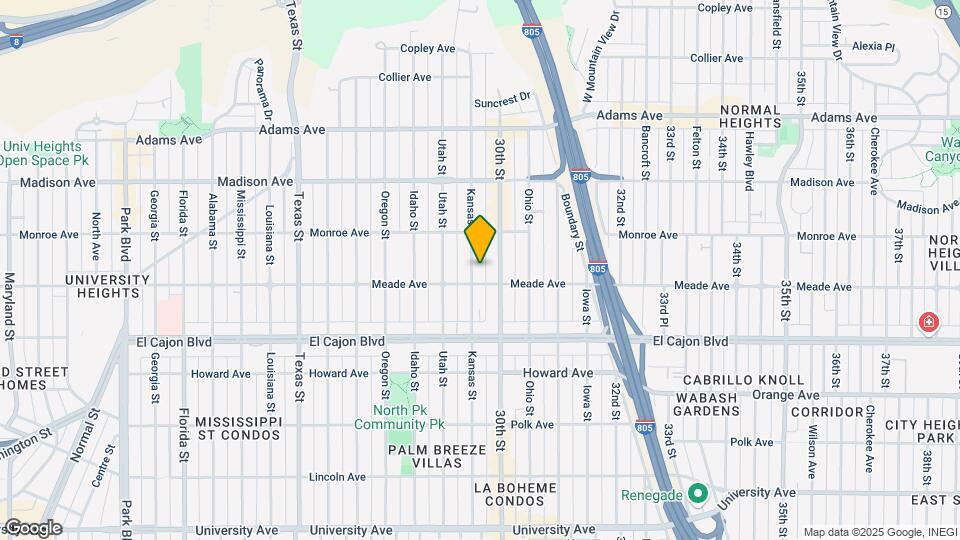 4415-4423 Kansas St Map and Location Details