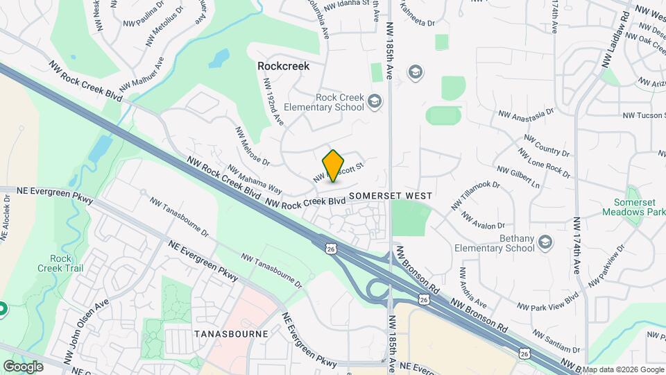 18895 NW Shadow Ln Map and Location Details