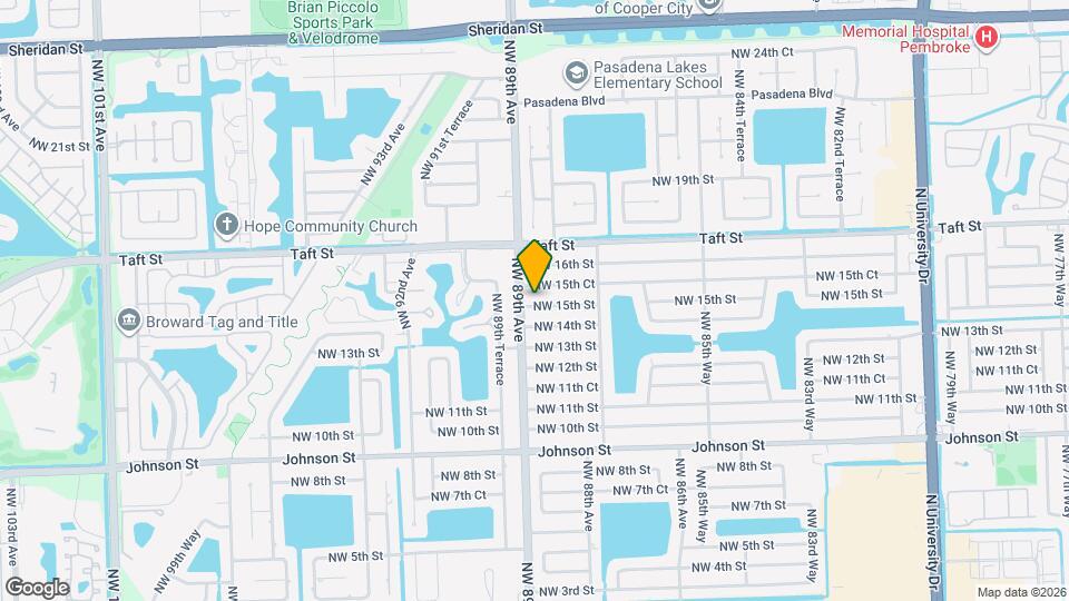 8871 NW 15th St Map and Location Details