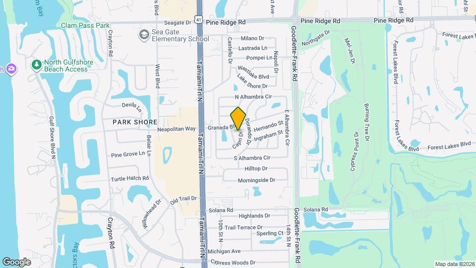 4551 Capri Dr Map and Location Details