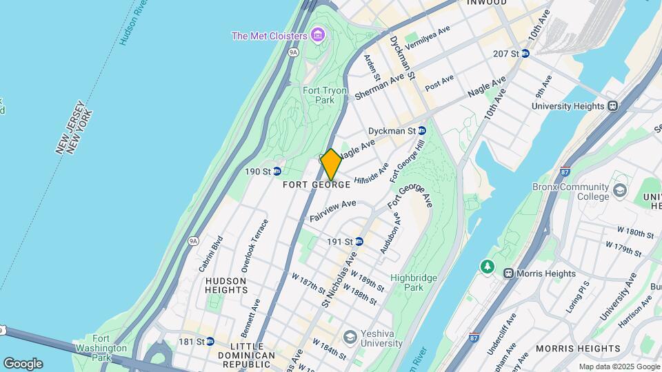 681 W 193rd St Map and Location Details