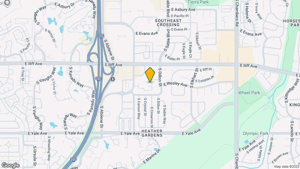 14303 E Dickinson Dr Map and Location Details