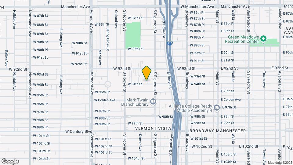 535 W 94th St Mapa y Detalles de la Ubicación