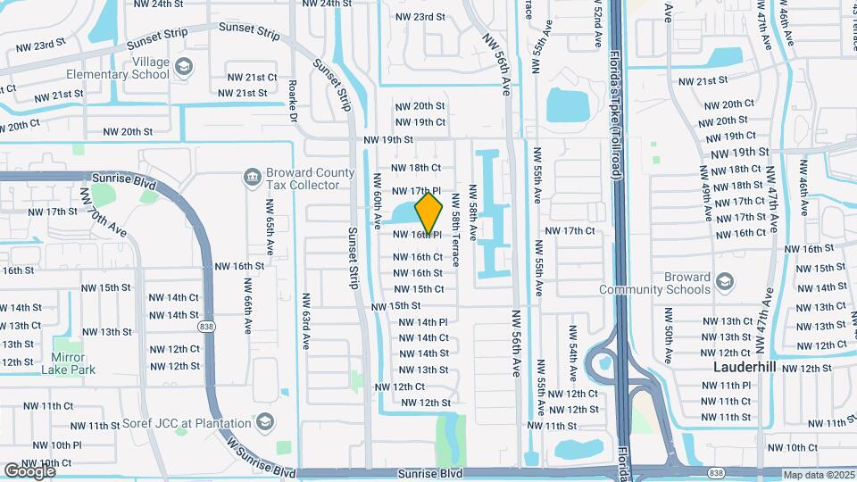 5900 NW 16th Pl Map and Location Details