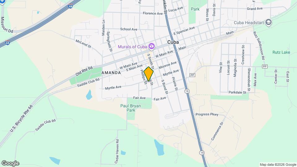 504 S Hickory St Map and Location Details