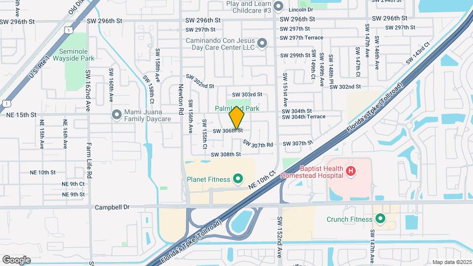 15340 SW 306th St-Unit -B Map and Location Details