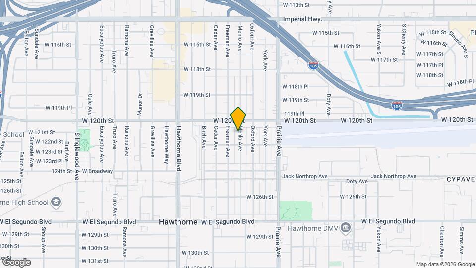 12103 Menlo Ave Map and Location Details