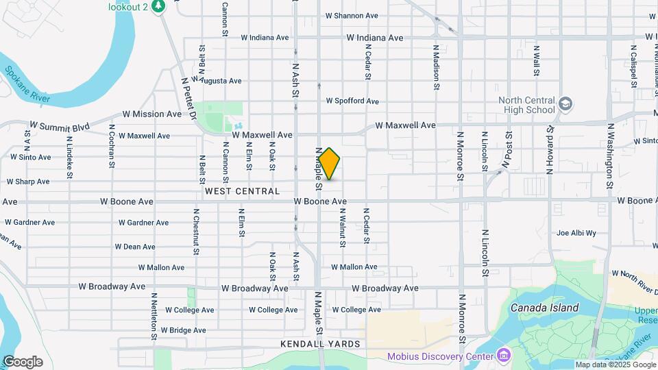 1515-1519 W Sharp Ave Mapa y Detalles de la Ubicación