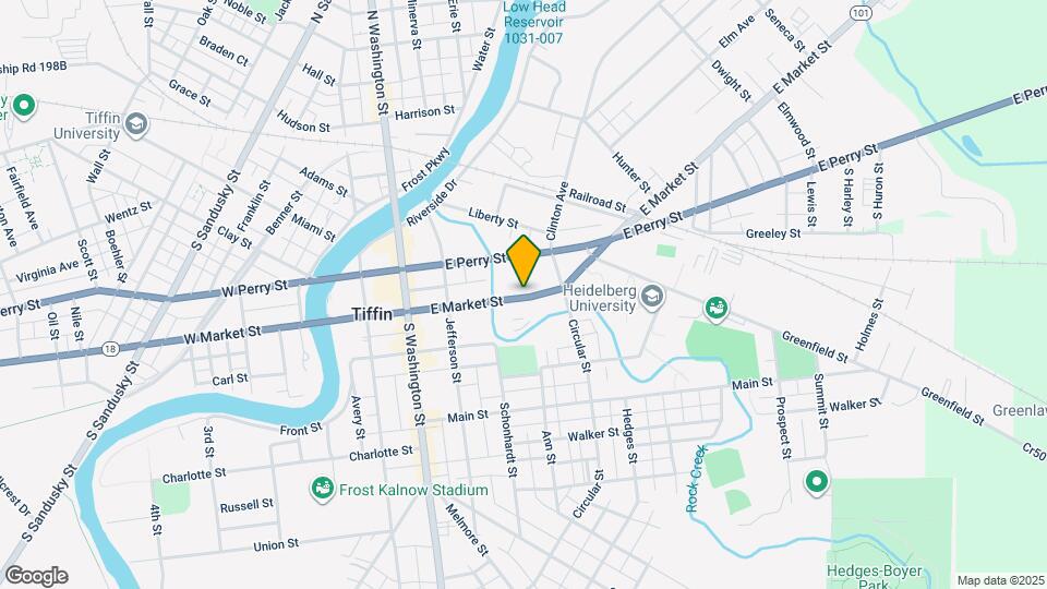 213 1/2 E Market St Mapa y Detalles de la Ubicación