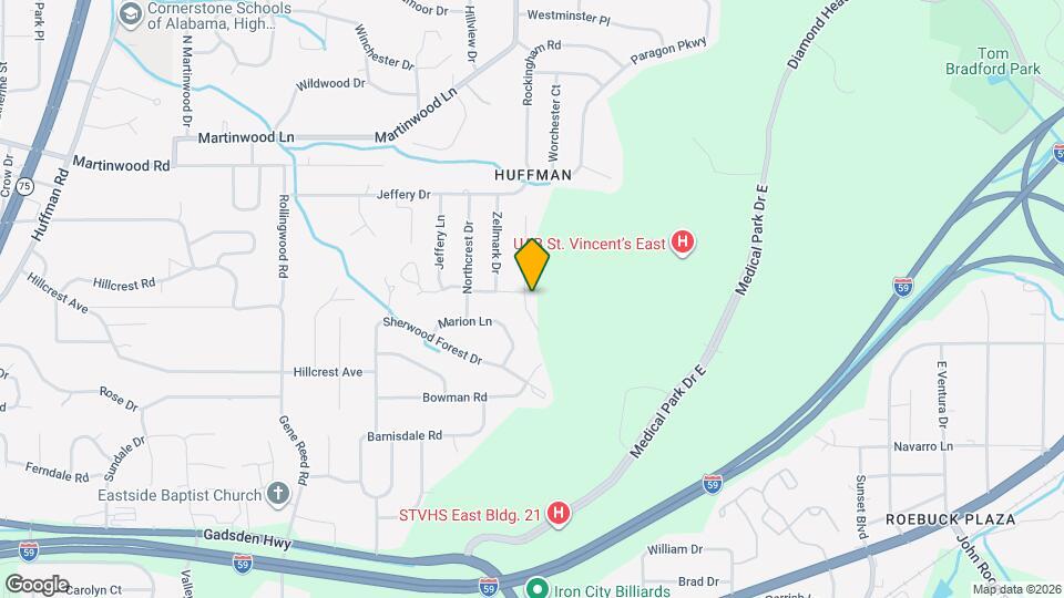 839 Sherman Oaks Dr Mapa y Detalles de la Ubicación