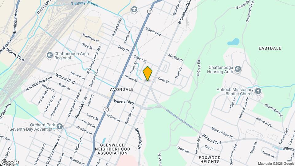 1706 Wheeler Ave Map and Location Details