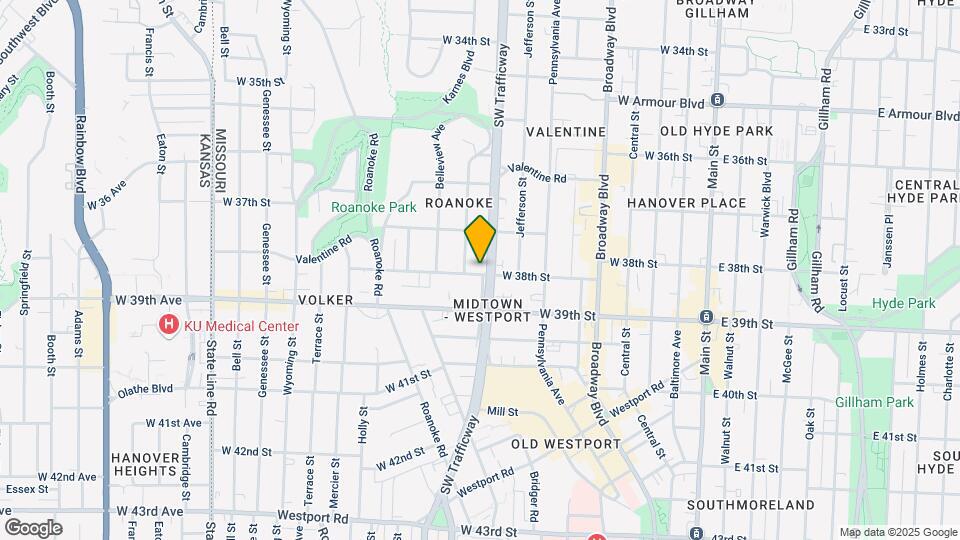 808 W 38th St Map and Location Details
