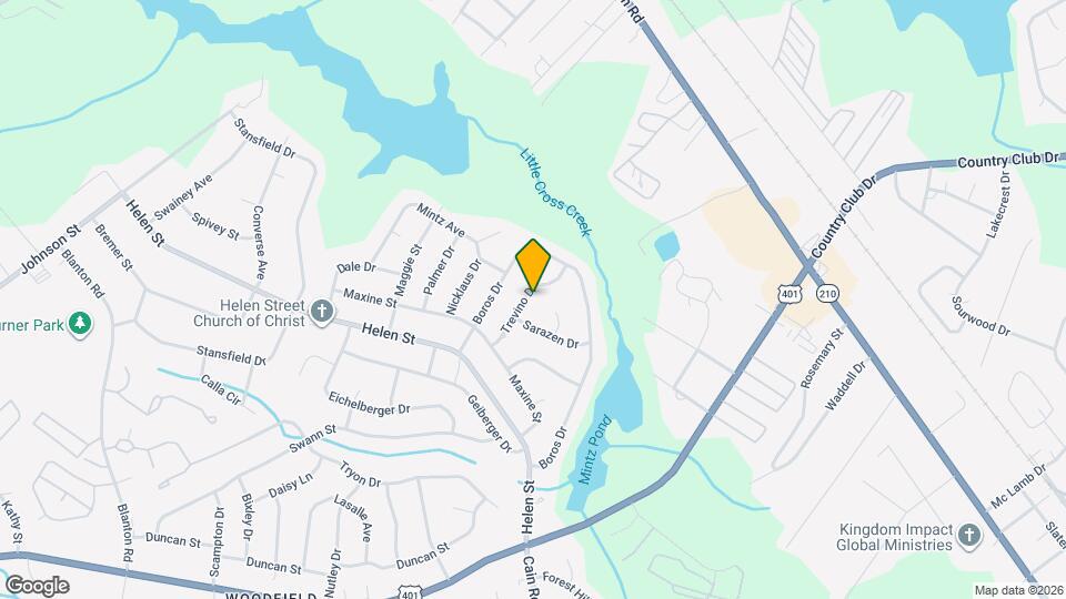 1526 Trevino Dr Map and Location Details