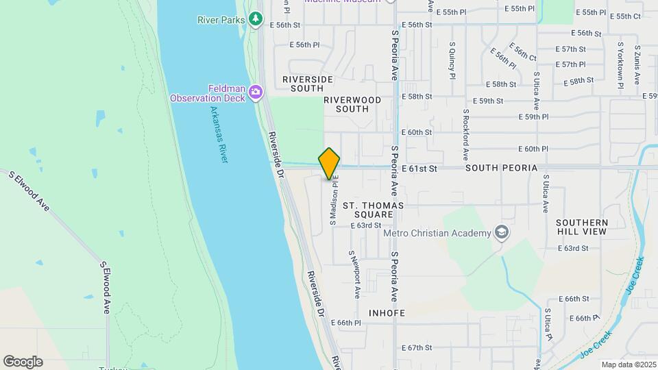 6128 S Madison Pl Map and Location Details