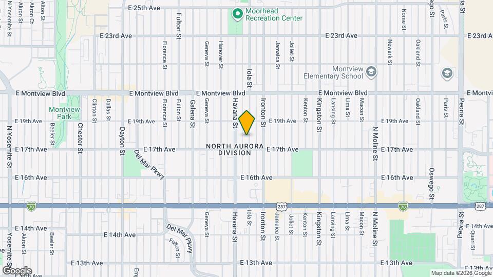 1733 Iola St Map and Location Details