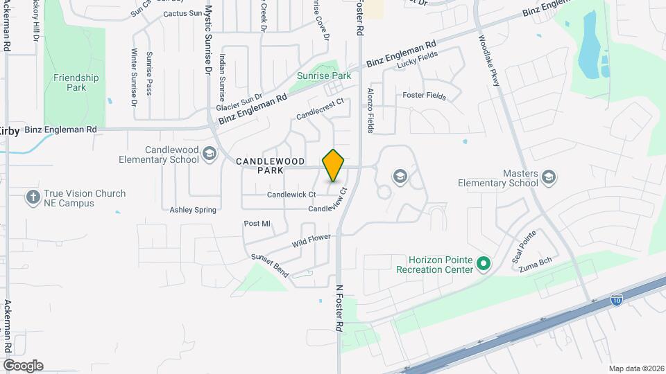 2910 Candleside Dr Map and Location Details