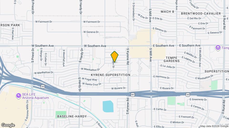436 W La Jolla Dr, Unit 15 Map and Location Details