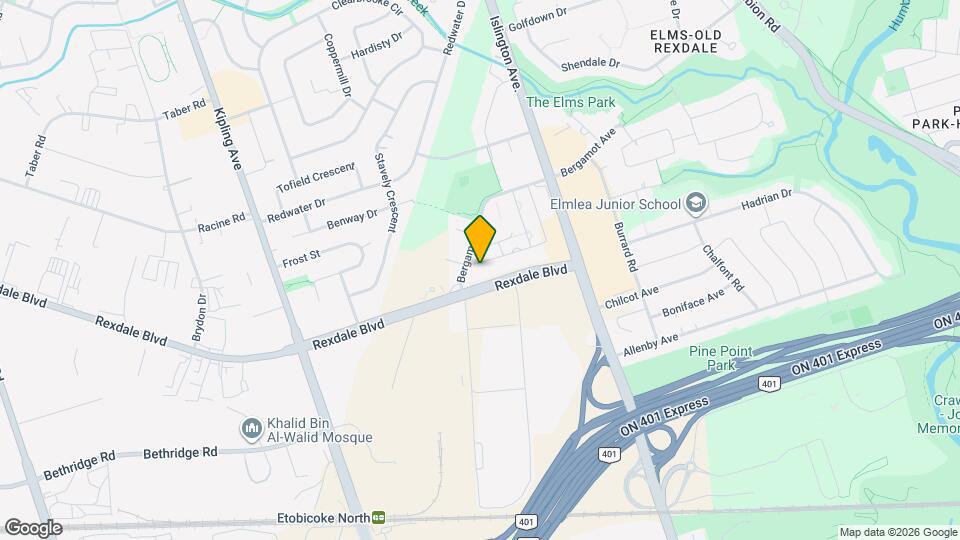 40 Rexdale Blvd Map and Location Details