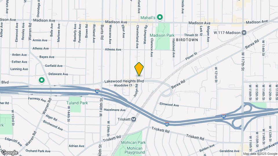 2225 Chesterland Ave-Unit -UP Map and Location Details