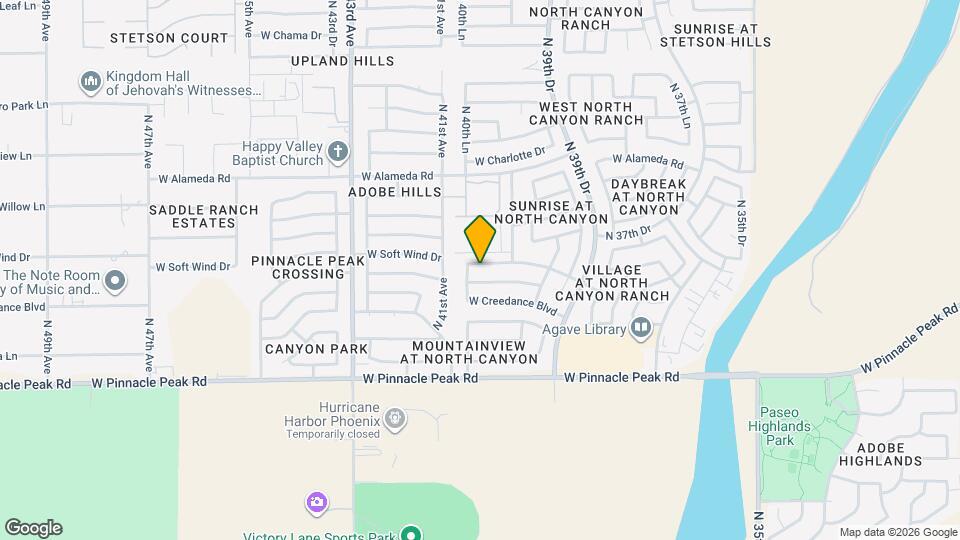 4053 W Cielo Grande Map and Location Details