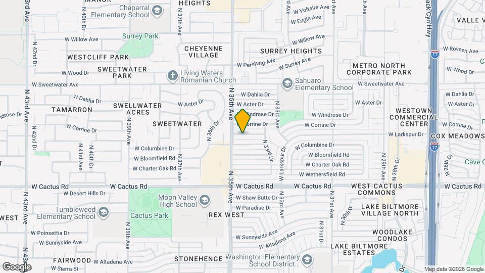 3427 W Rosewood Ave Map and Location Details