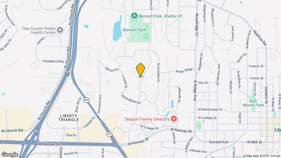 422 N Clayview Dr Map and Location Details