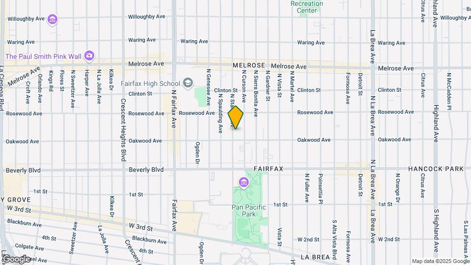 418 N Stanley Ave Mapa y Detalles de la Ubicación
