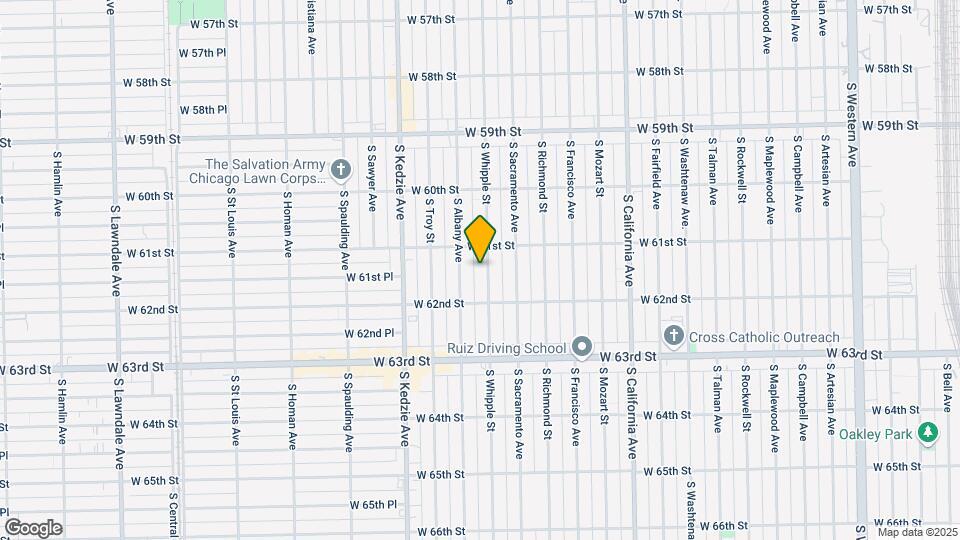 6124 S Whipple St Map and Location Details