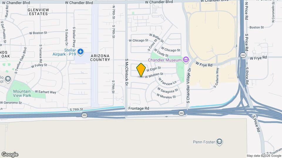 3839 W Whitten St Map and Location Details