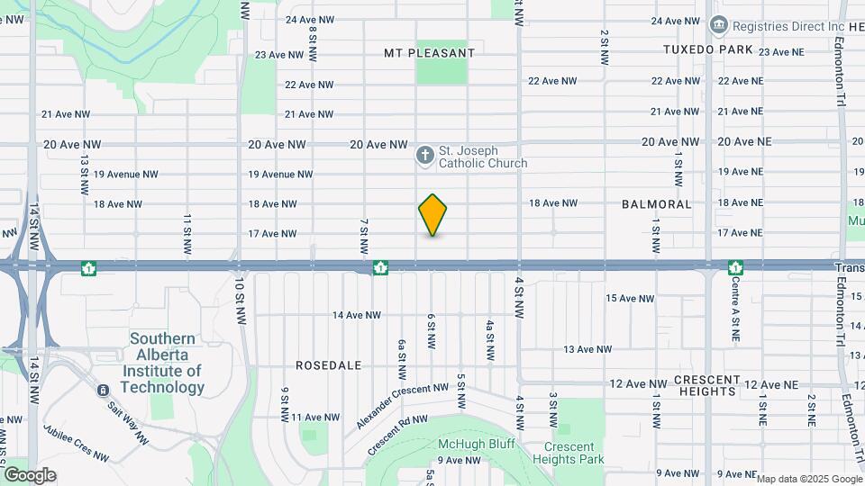 631 17 Av NW Map and Location Details