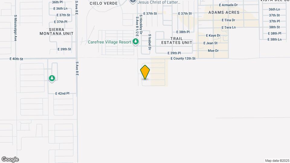 8565 E 41st Pl Map and Location Details
