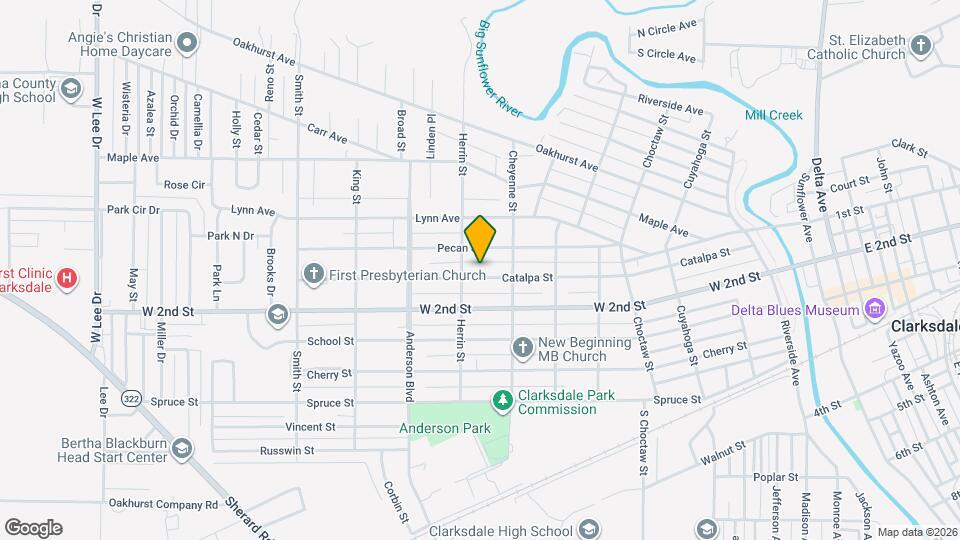 629 Catalpa St Map and Location Details