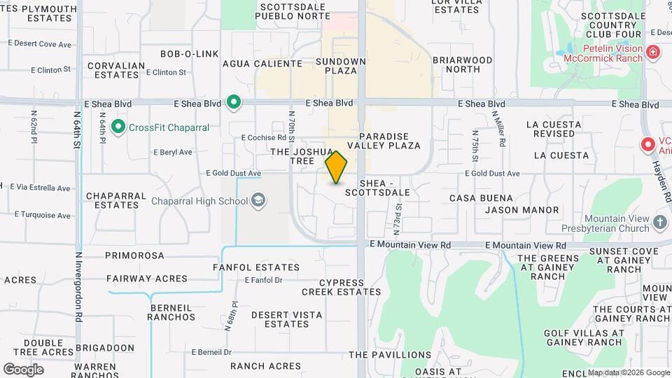 Montclair Scottsdale Mapa y Detalles de la Ubicación