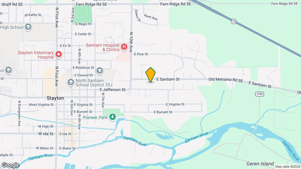 1274 E Santiam St Map and Location Details
